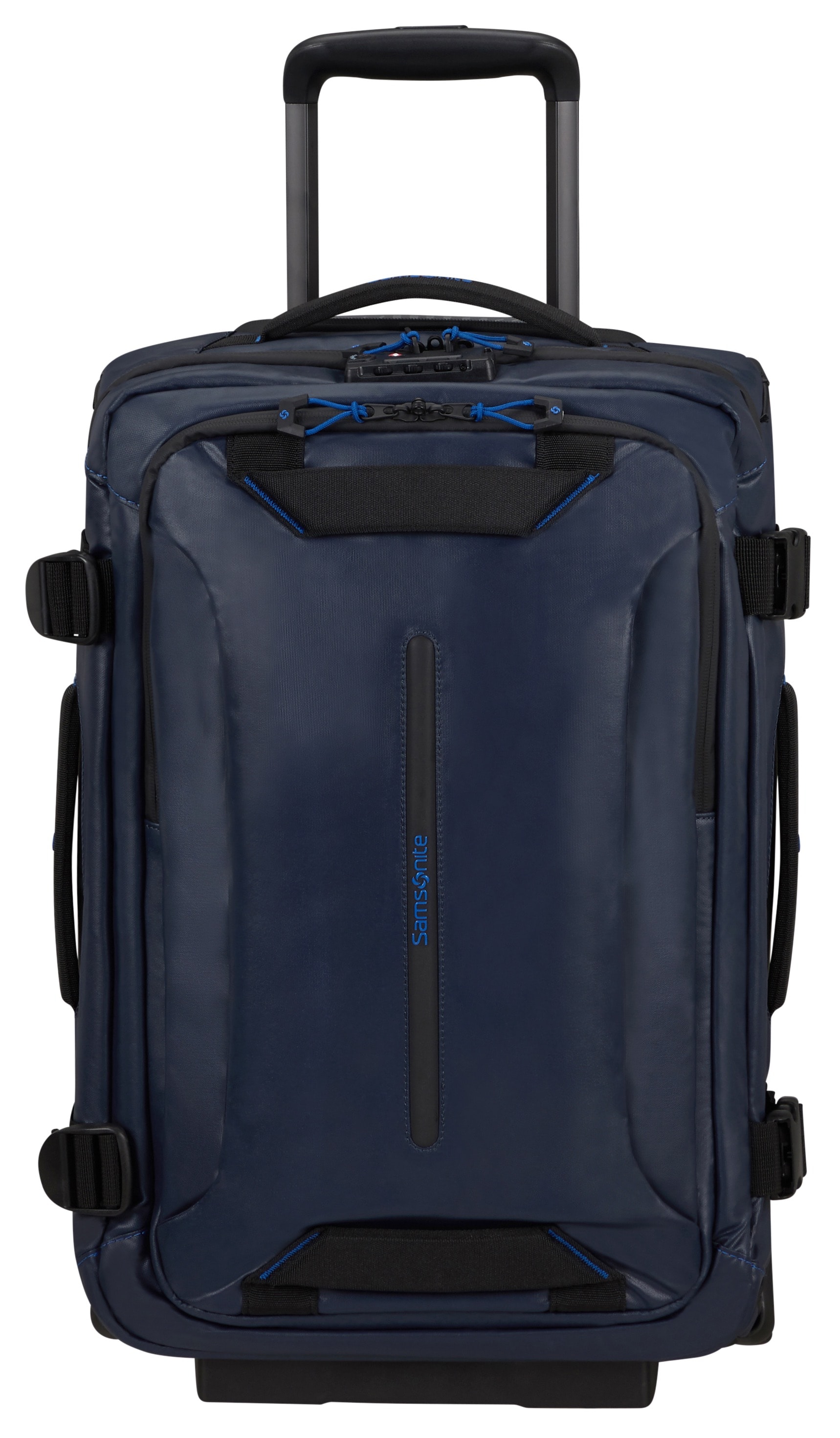 Reisetasche SAMSONITE "ECODIVER DUFFLE/WH 55/20 L 35CM DF", Gr. B/H/T: 35 x 55 x 23, blau (blau nights), PET, Taschen, Travelbag Reisetasche Weichgepäck Laptopfach Image