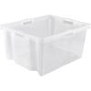 Speicherbox mit integrierten Griffen, Größe: xxl, 52 x 43 x 26 cm, 44 l, transparent