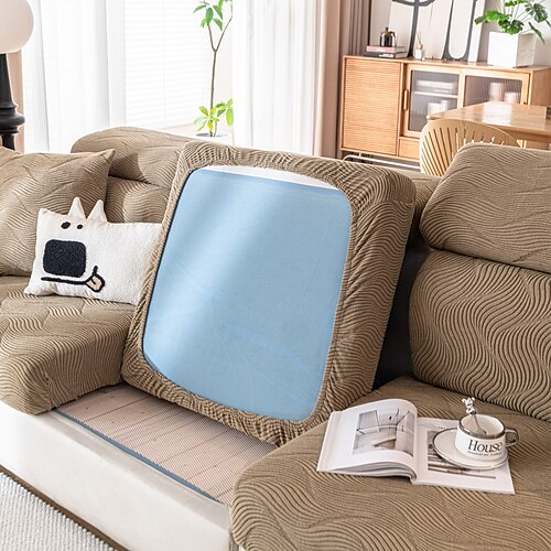 Universal-Stretch-Sofakissenbezug mit Vogel-Plaid, verdickter Jacquard, All-Inclusive Image