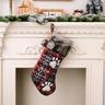 Christmas Decorations Upscale Christmas Socks Pet Socks Plaid Socks Gift Bags Alphabet Socks