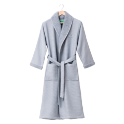Benetton - Bademantel L/Xl 400 g/m², 100 % Baumwolle, Waffelgrau Image