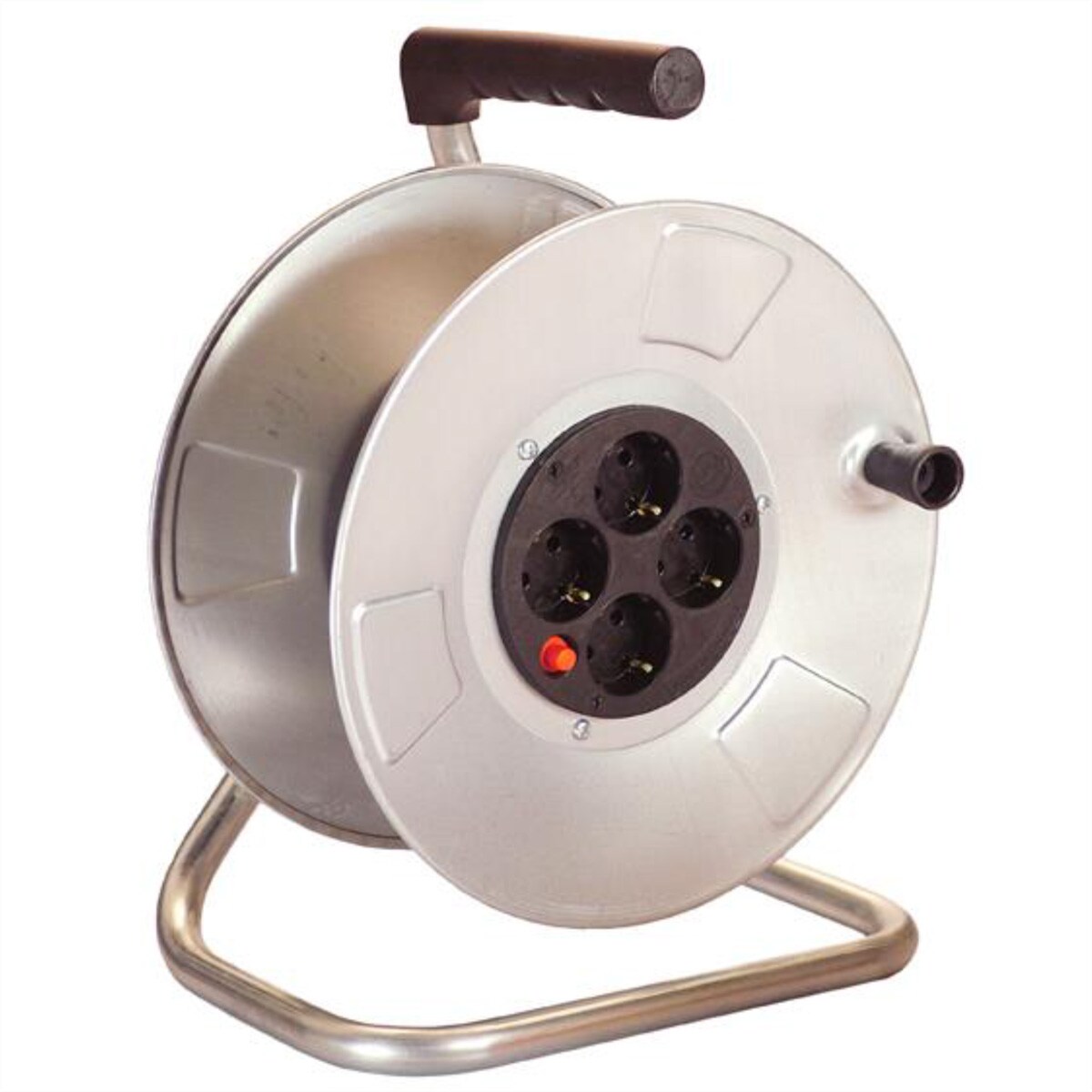 BACHMANN Kabeltrommel 4-fach leer, ohne Kabel, Stahlblech Image