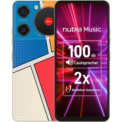 NUBIA Smartphone "nubia Music", bunt (pop art), 128 GB, Mobiltelefone