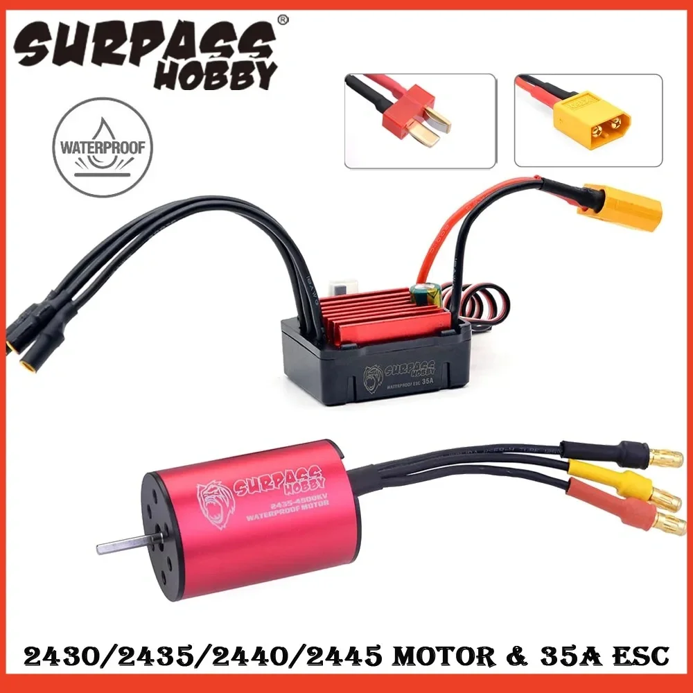 SURPASS HOBBY 2430 2435 2440 2445 Bürstenloser Motor 25A 35A ESC für Traxxas HSP Wltoys 1/16 1/18 RC Truck Monster Car Boat Bait