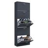 VCM Schuhschrank "Sipos XL" Anthrazit