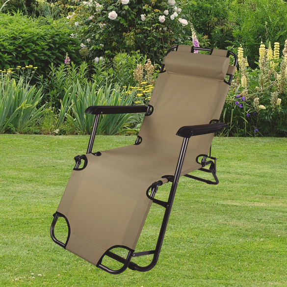 VCM Gartenliege ""Maltosa"" Creme