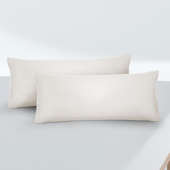 biberna Feinjersey-Kopfkissenbezug Doppelpack grau, 2x 40x60 cm Image