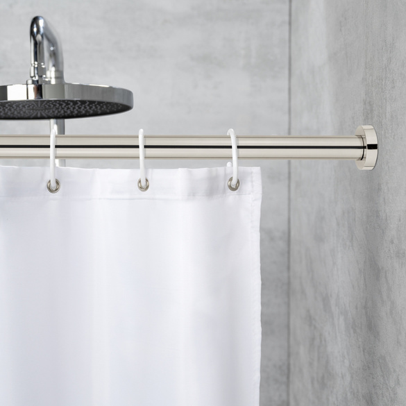 WENKO Teleskop-Duschstange ""Luz"" 110 - 185 cm aus Edelstahl