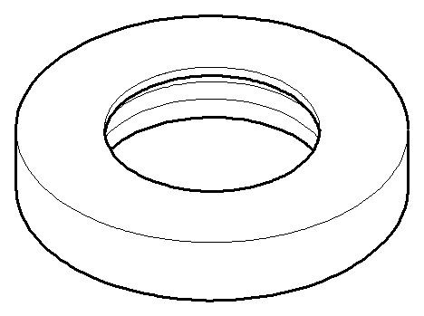 Dornbracht Rosette Ersatzteile 092779001 D. 55 x 10 x D. 30,2 mm Platin 092779001-08 Image