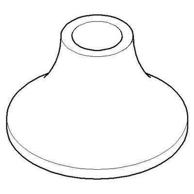 Dornbracht Rosette Ersatzteile 092780014 D. 60 x D. 24 x 37 mm Platin gebürstet 092780014-06 Image