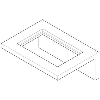 Dornbracht Halter für Seifenschale und Container Ersatzteile 081798504 150 x 60 x 110 mm Platin gebü 081798504-06 Image