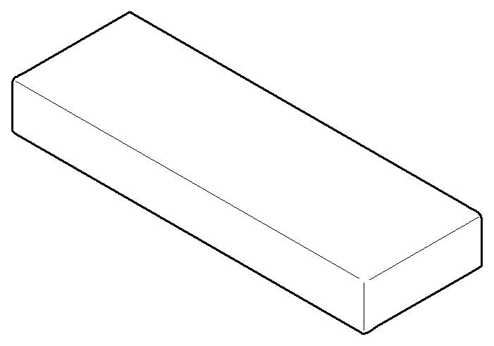 Dornbracht Griff für Drückergarnitur Ersatzteile 092097057 90 x 30 x 12 mm Weiß matt 092097057-10 Image