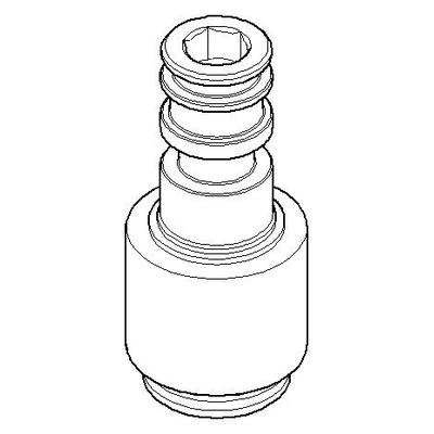 Dornbracht Nippel Ersatzteile 092403157 D. 25 x 56 mm Platin gebürstet 092403157-06 Image