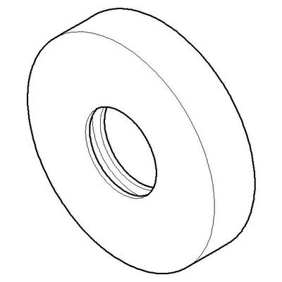 Dornbracht Rosette Ersatzteile 092722011 69,5 x 15 mm Chrom 092722011-00 Image
