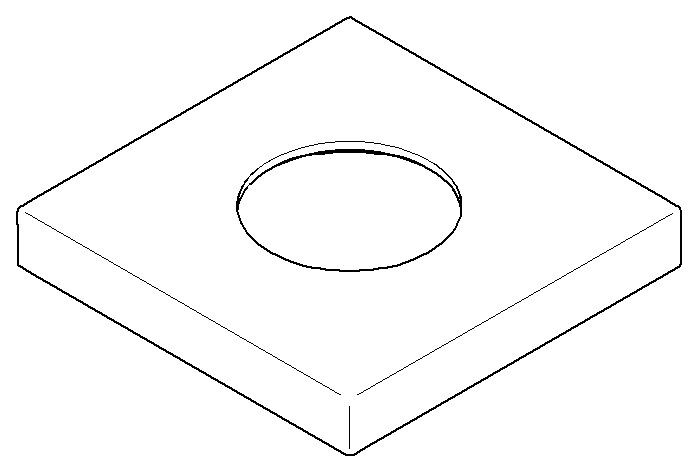 Dornbracht Rosette Ersatzteile 092722043 60 x 9 x 60 mm chr gebürstet 092722043-93 Image