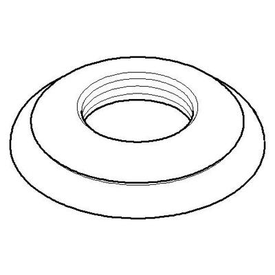 Dornbracht Rosette Ersatzteile 092735001 D. 55 x 10 mm Dark Platinum gebürstet 092735001-99 Image