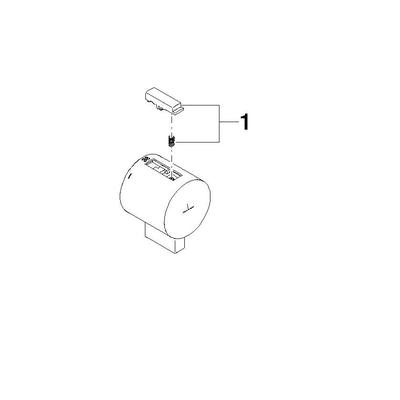 Dornbracht Griff Thermostat D.48mm Ersatzteile 90173301800 chr gebürstet 90173301800-93 Image