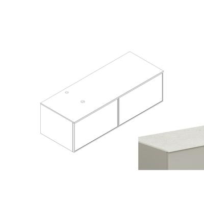 Alape Möbelmodul Arkta 6018127 1400x400 Neolith Silk/Seidengrau 6018127554 Image