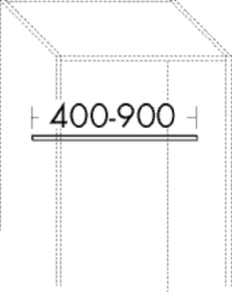 Burgbad Seitenwange rc40 System PG2 400 mm Grau Ultramatt, ACHY010F5779 ACHY010F5779 Image
