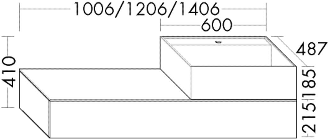 Burgbad Mineralguss Waschtisch-Set rc40 System PG2 Schilf Hochglanz/Alpinweiss, SFYK140LF4002C0001 SFYK140LF4002C0001 Image