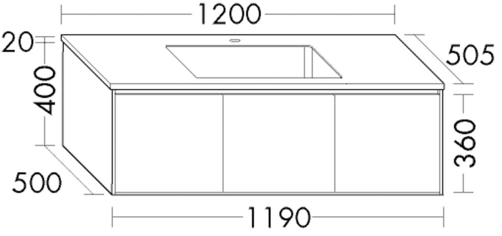 Burgbad Mineralguss Waschtisch-Set rc40 Schilf Hochglanz/Alpinweiss, SGAK120F4517C0001 SGAK120F4517C0001 Image