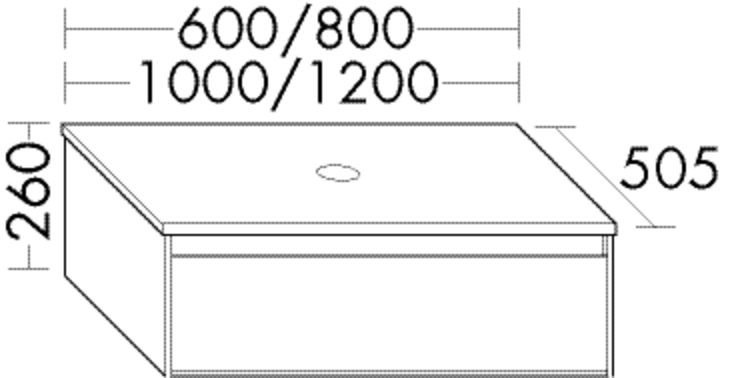 Burgbad Waschtischunterschrank rc40 Dunkelgrau Hochglanz/Anthrazit Ultramatt, SGBI080F4525A0339 SGBI080F4525A0339