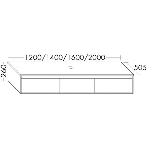 Burgbad Waschtischunterschrank rc40 Eiche Weiß/Eiche Natur, SGBM120F4612A0033 SGBM120F4612A0033