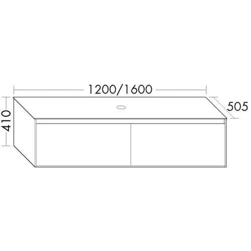 Burgbad Waschtischunterschrank rc40 Eiche Weiß/Eiche Natur, SGBX120F4612A0033 SGBX120F4612A0033