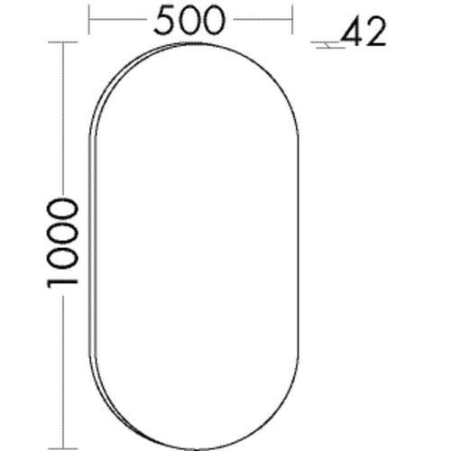 Burgbad Leuchtspiegel Lavo 2.0 1000x500x25 Lavo 2.0, SIJH050PN497 SIJH050PN497