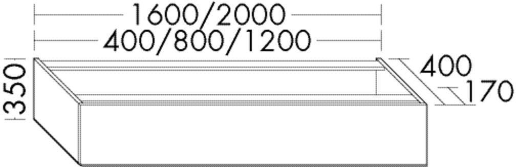 Burgbad Passblende rc40 System PG1 350x1200x170 Sand Matt, SOAM120F4016 SOAM120F4016 Image