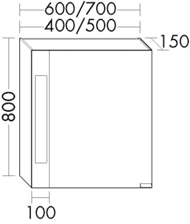 Burgbad Spiegelschrank rc40 System PG2 800x400x150 Grau Ultramatt, SPNF040LF5779 SPNF040LF5779 Image