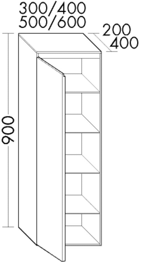 Burgbad Halbhochschrank rc40 Eiche Hellgrau/Grau Matt, UHEV050RF4602A0108 UHEV050RF4602A0108 Image