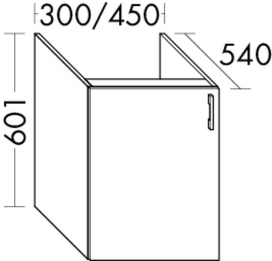 Burgbad Unterschrank Sys30 PG4 Sana 601x450x540 Schilf Ultramatt, WXPQ045LF5768 WXPQ045LF5768 Image