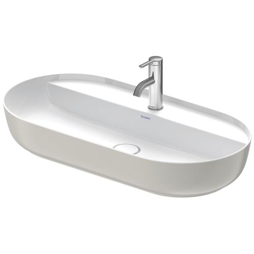 Duravit Luv Aufsatzbecken Weiß Hochglanz / Grau Seidenmatt, 800 mm - 03808023001 03808023001