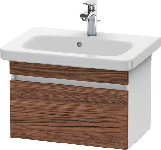 Duravit DuraStyle Waschtischunterbau wandhängend Nussbaum dunkel & Weiß Matt 580x368x398 mm - DS6379 DS637902118 Image