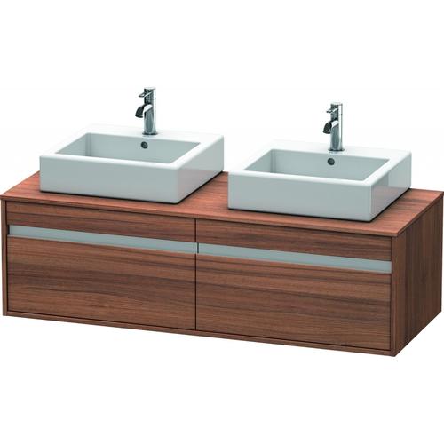 Duravit Ketho Konsolenwaschtischunterbau wandhängend Nussbaum Matt 1400x550x426 mm - KT6697B7979 KT6697B7979