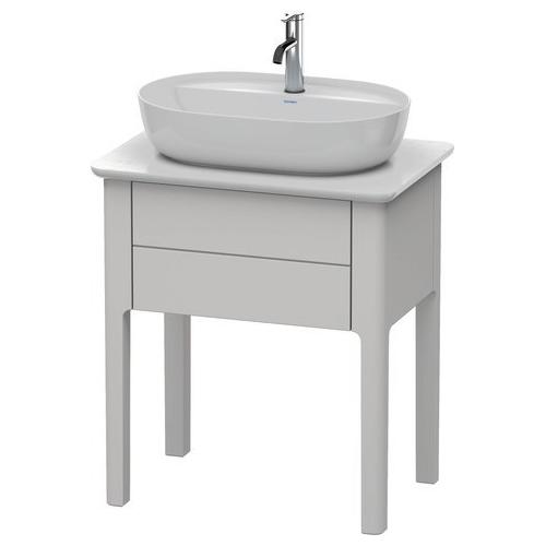 Duravit Luv Konsolenwaschtischunterbau bodenstehend Nordic Weiß Seidenmatt 638x450x743 mm - LU956003 LU956003939