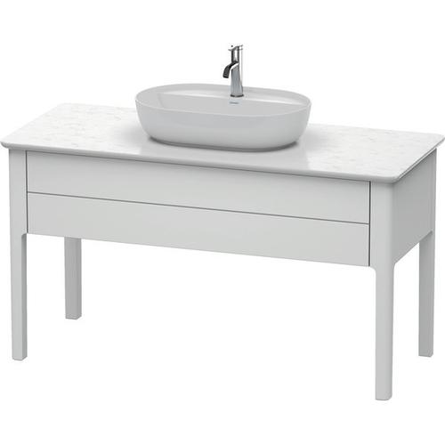 Duravit Luv Konsolenwaschtischunterbau bodenstehend Weiß Seidenmatt 1338x570x743 mm - LU956103636 LU956103636