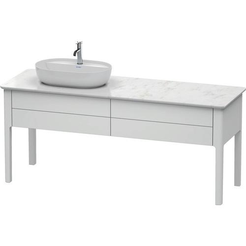 Duravit Luv Konsolenwaschtischunterbau bodenstehend Weiß Seidenmatt 1733x570x743 mm - LU9563L3636 LU9563L3636