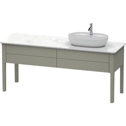 Duravit Luv Konsolenwaschtischunterbau bodenstehend Stein Grau Seidenmatt 1733x570x743 mm - LU9563R9 LU9563R9292