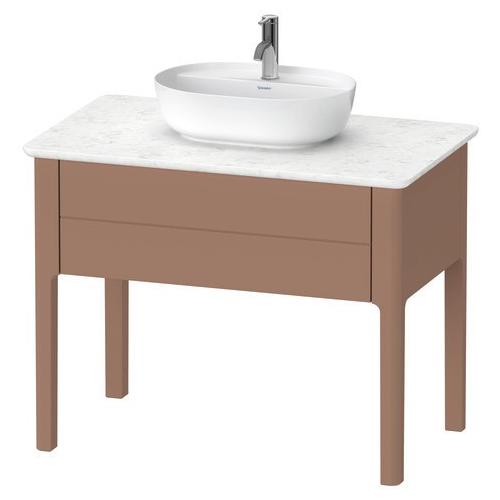 Duravit Luv Konsolenwaschtischunterbau bodenstehend Mandel Seidenmatt 938x570x743 mm - LU956405454 LU956405454