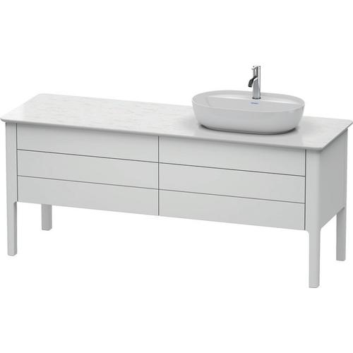 Duravit Luv Konsolenwaschtischunterbau bodenstehend Weiß Seidenmatt 1733x570x743 mm - LU9568R3636 LU9568R3636