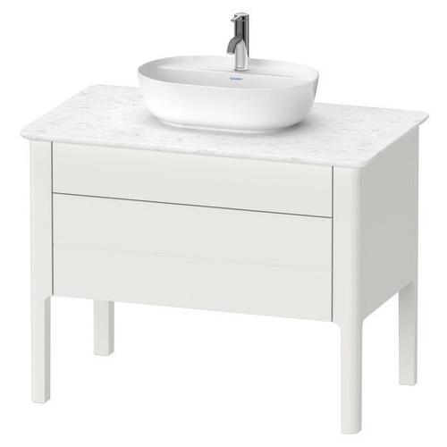 Duravit Luv Konsolenwaschtischunterbau bodenstehend Nordic Weiß Seidenmatt 938x570x743 mm - LU956903 LU956903939