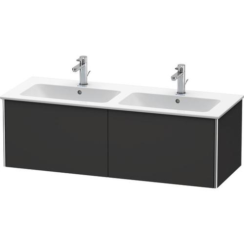 Duravit XSquare Waschtischunterbau wandhängend Graphit Supermatt 1280x478x400 mm - XS407508080 XS407508080