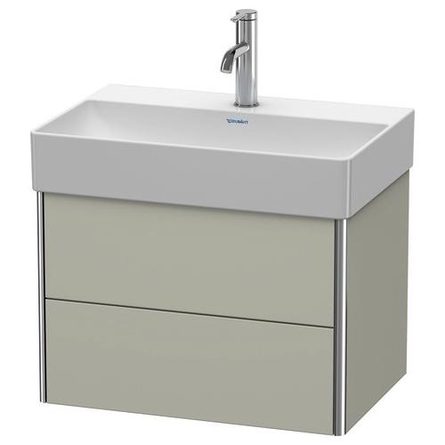 Duravit XSquare Waschtischunterbau wandhängend Taupe Seidenmatt 584x390x397 mm - XS416706060 XS416706060