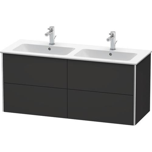 Duravit XSquare Waschtischunterbau wandhängend Graphit Supermatt 1280x478x560 mm - XS4175080800D00 XS4175080800D00