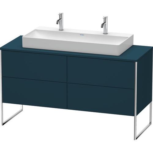 Duravit XSquare Konsolenwaschtischunterbau bodenstehend Nachtblau Seidenmatt 1400x548x778 mm - XS492 XS4925M9898