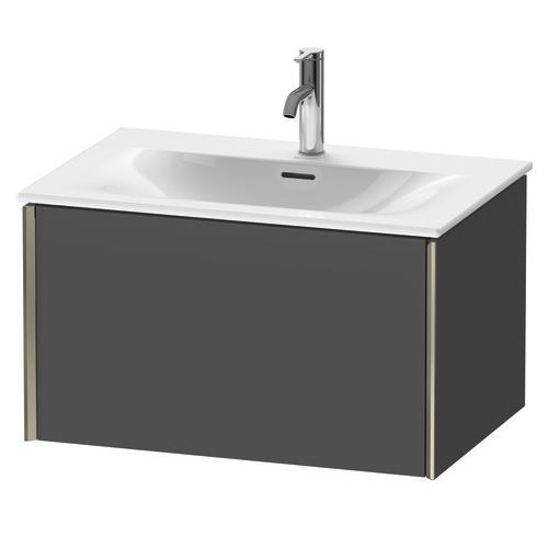 Duravit XViu Waschtischunterbau wandhängend Graphit Matt 710x480x397 mm - XV40330B1490E00 XV40330B1490E00