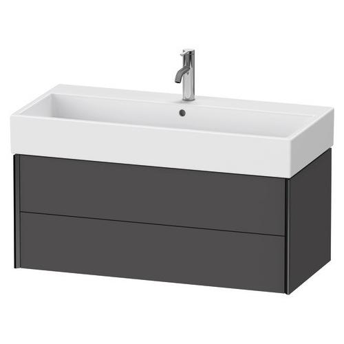 Duravit XViu Waschtischunterbau wandhängend Graphit Matt 984x454x397 mm - XV43370B249 XV43370B249