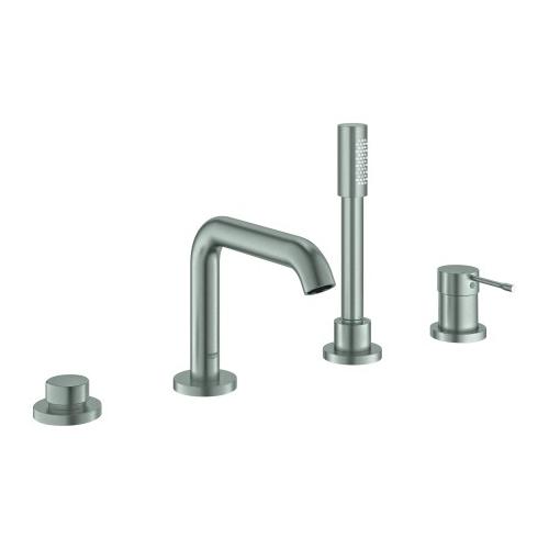 GROHE 4-Loch-Einhand-Wannenkombination Essence supersteel, 25251DC1 25251DC1